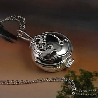   Sterling Silver Vampire Diaries Elenas Vervain Necklace+Jewelry Box