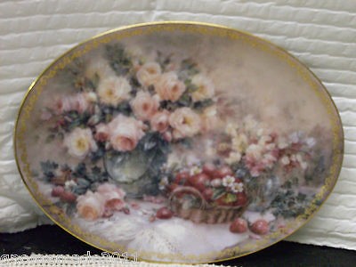 bradford exchange, lena lou, Garden delights limited edition plate