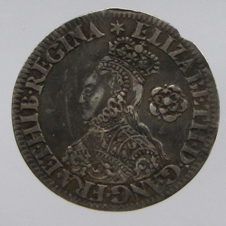 ELIZABETH I MILLED SILVER SIXPENCE   TUDOR COIN   MEDIEVAL