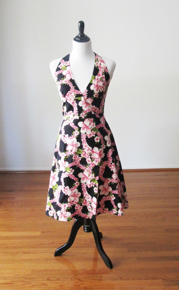 Retro Pinup Rockabilly Lelia Hawaiian Flora Dress by Heartbreaker 