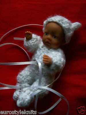 Doll Clothes white fit Baby Miniworld by Zapf 4.5 in.