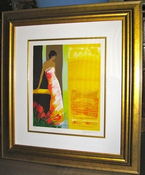 EMILE BELLET, Instant Solaire lithograph, FRAMED