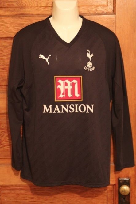 Puma Mansion Tottenham Hotspur Black Shirt 125 Years   L Large