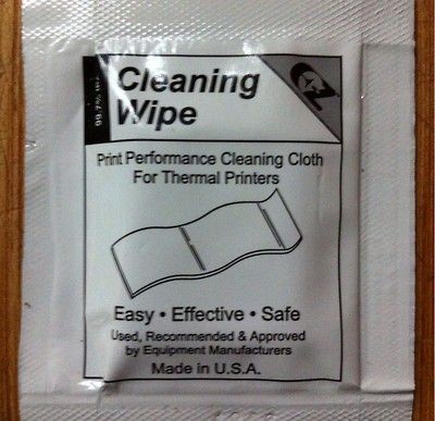 Lot of 3 Thermal Printer Professional Grade Head Cleaner Cleaning Wipe