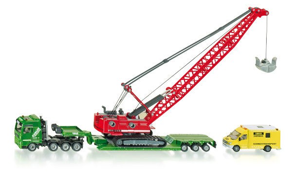   1834 Heavy Haulage Transporter with Liebherr Excavator + Escort Car