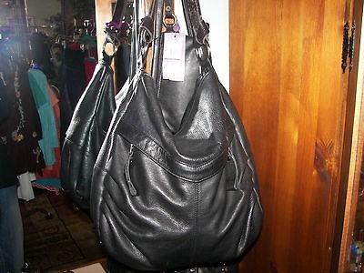 EUC TYLIE MALIBU HANDBAG EXETER CLASSIC STYLE BLACK LEATHER