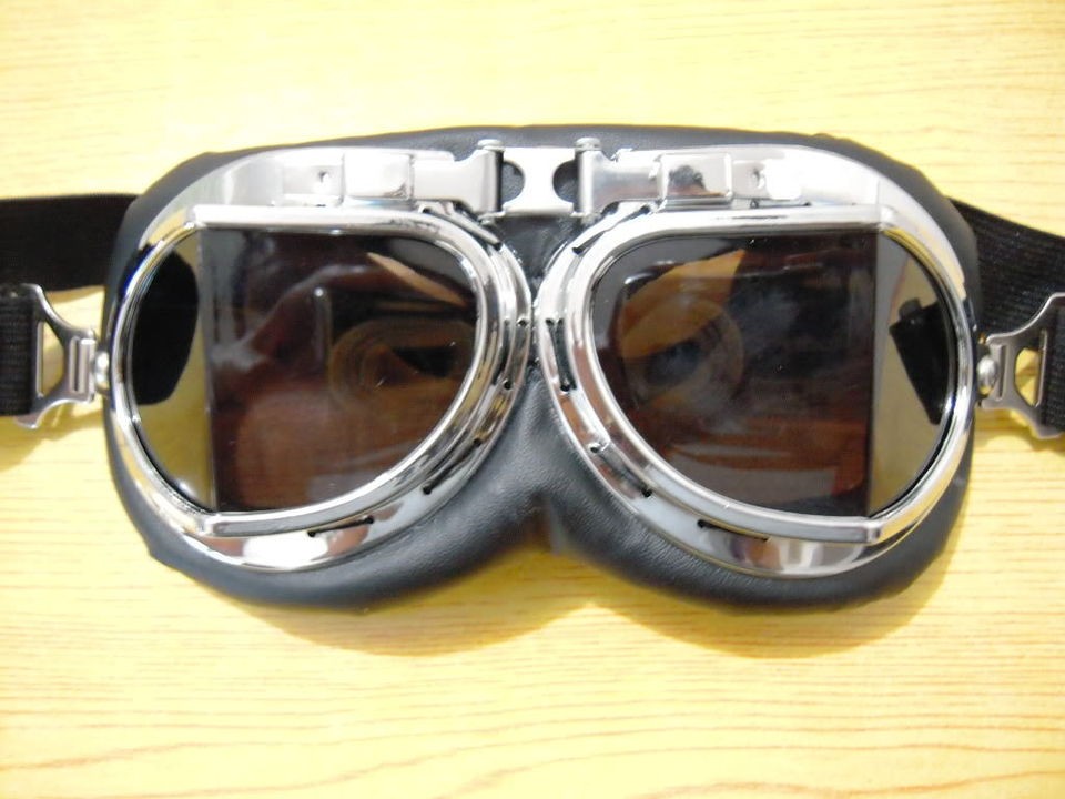   Bike Scooter UV400 Vespa Goggles/Eye Wear/Glasses Clear Brown