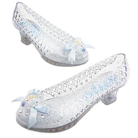 NWT  CINDERELLA CLEAR GLASS SLIPPERS COSTUME HALLOWEEN 