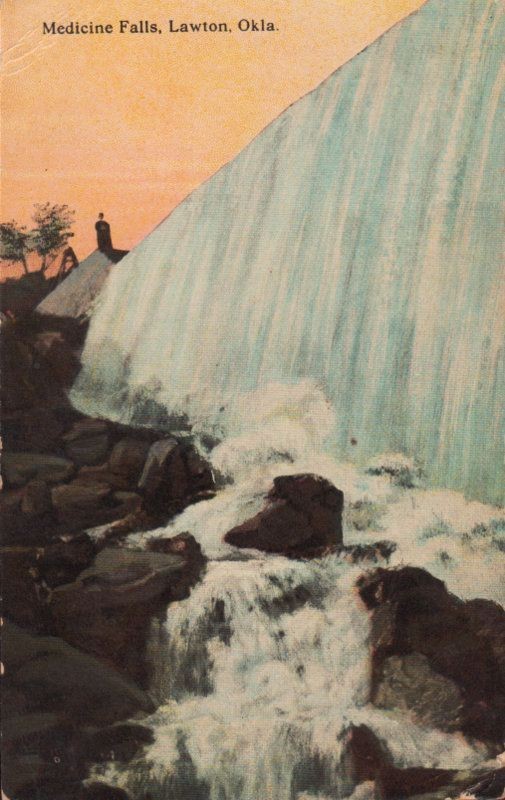 Vintage Postcard 1910s Medicine Falls Lawton Oklahoma OK PC