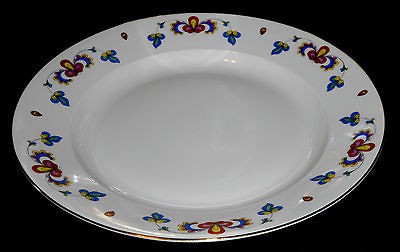 Porsgrund Farmers Rose Pasta Bowl 12 1/2 Excellent Condition Norway