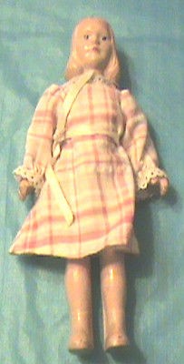 WW1 Waac Composition Doll, Trars Cepa? , New York