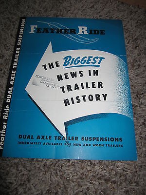 FEATHER RIDE TRAILERS 1950S SALES BROCHURE TEAMSTERS VINTAGE