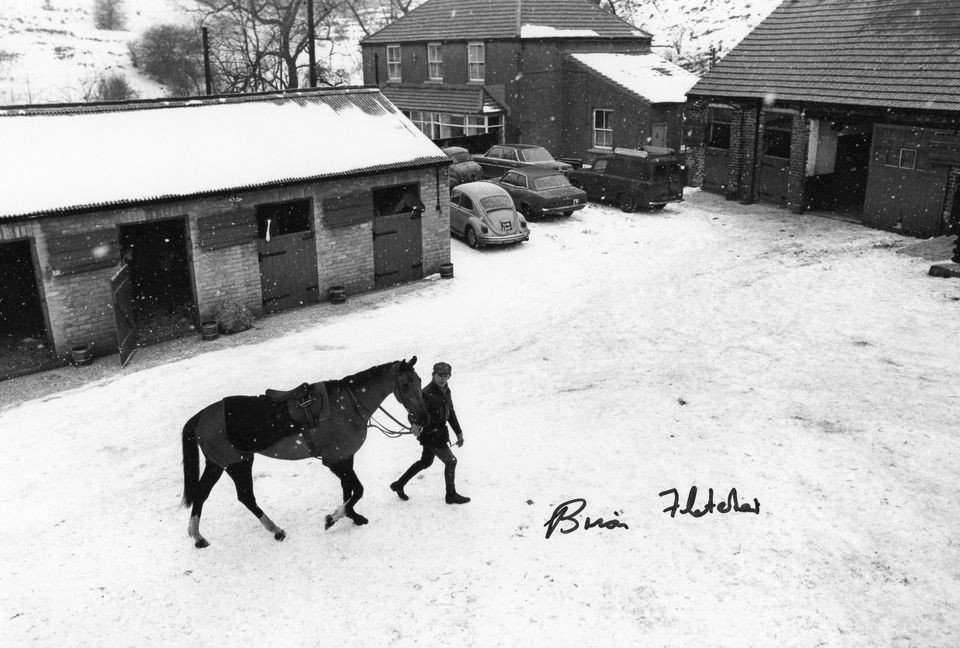 GRAND NATIONAL   RED RUM jockey in person signed 12x8   BRIAN FLETCHER