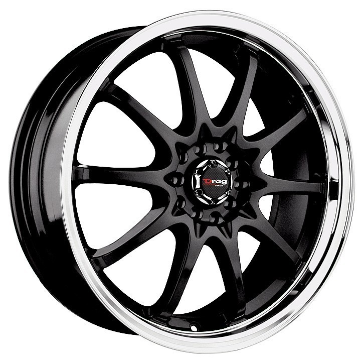 17 DRAG DR9 BLACK WHEELS RIMS CELICA TACOMA SUPRA CAMRY