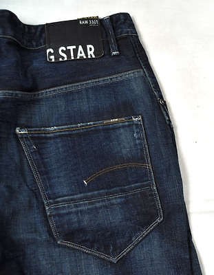 STAR G STAR Arc Loose Tapered Rugby Wash Blue Jeans 33/30