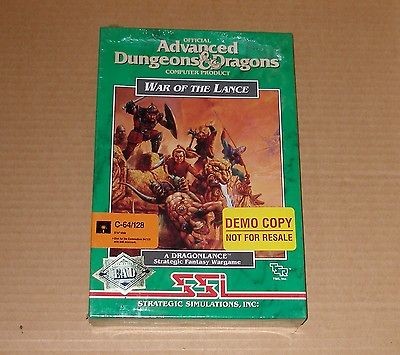 AD&D War of the Lance by Strategic Simulations, Inc. for Commodore 64 