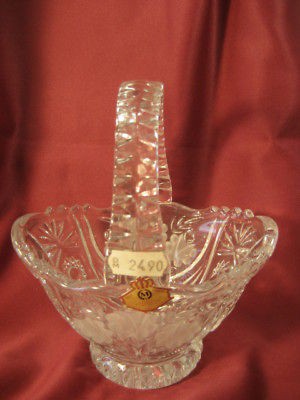 Annahutte Bleikristall German Hand cut crystal Basket