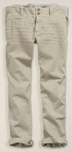 American Eagle Outfitters~Boyfit Chino Pants~Khaki~School Uniform~NEW 