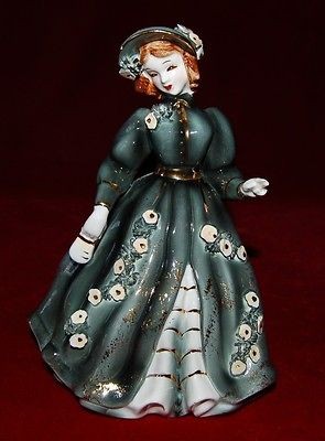 GEORGE Z.LEFTON VICTORIAN LADY MAGINIFICENT RARE FIGURINE 1956 REG 