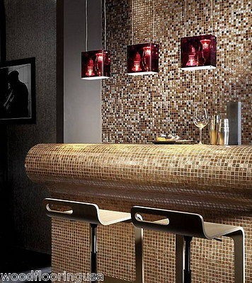   MODERN Metallic Latt 12X12 Glass Tile BACKSPLASH / BATHROOM WALLS