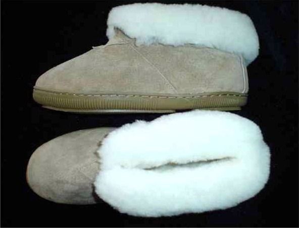 Australian Shearling Sheepskin Cabin Slippers Mens