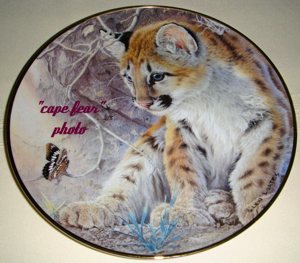 Glen Loates Cub & Butterfly 1ST ENCOUNTER Plate Bx+COA