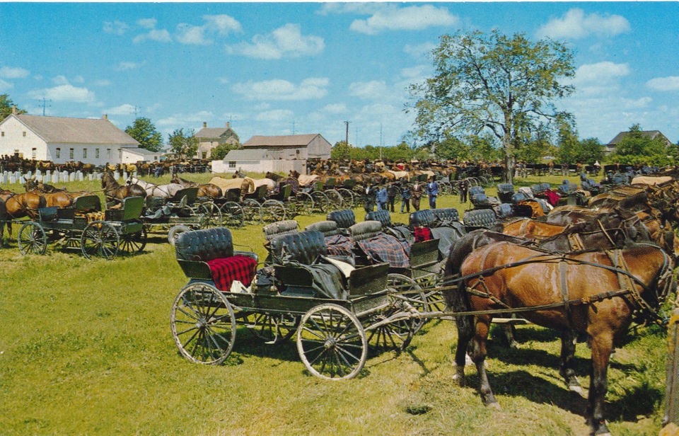 ONTARIO POSTCARD CANADA, KITCHENER, WAYERLOO, MENNONITE MEETING HOUSE 