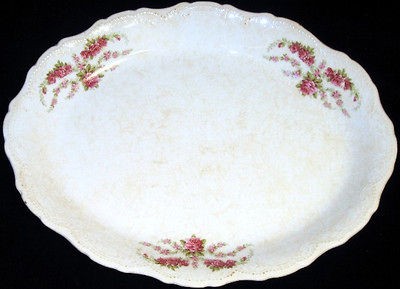 Vintage Platter, Knowles Taylor & Knowles, KT&K, Semi Vitreous 