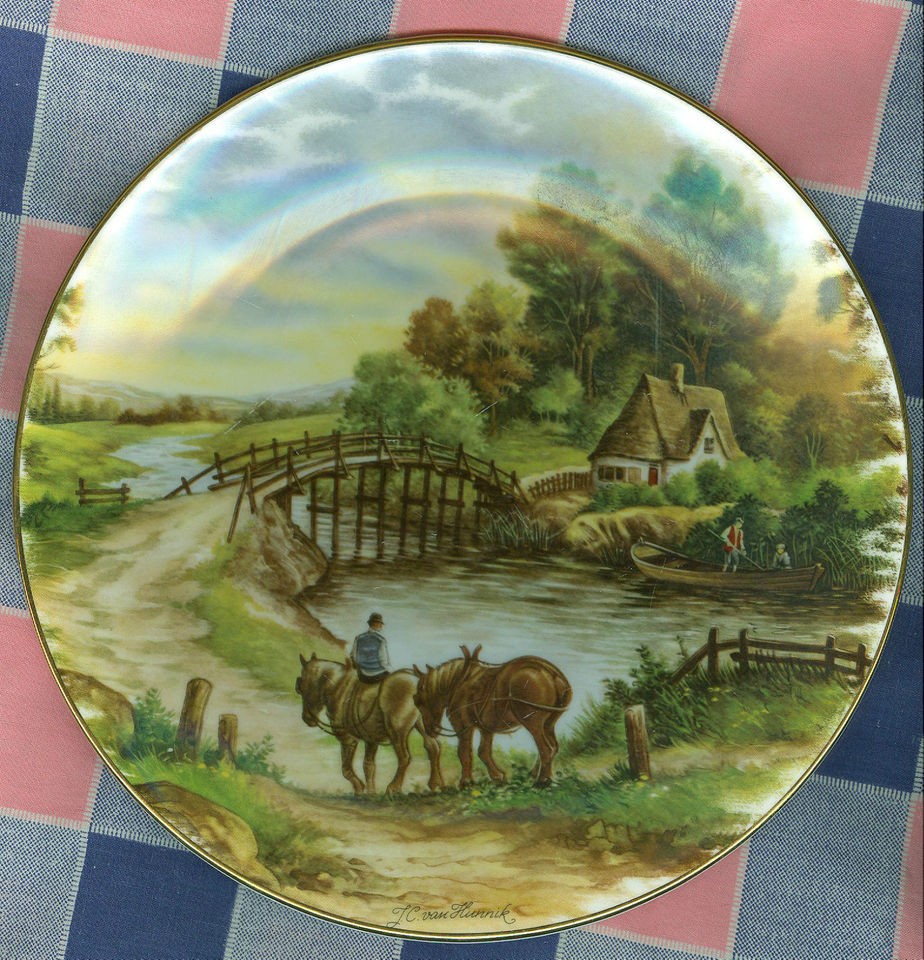 Collector Plate Royal Grafton Van Hunnik No. 3 Homeward Trek 7 5/8 