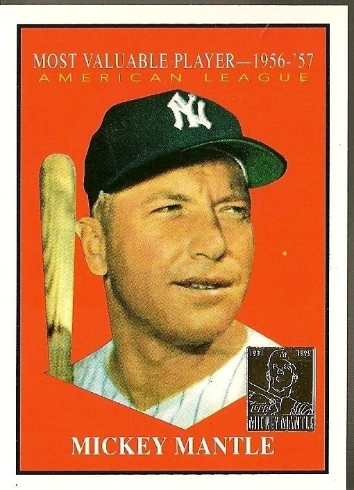  1997 Topps Mickey Mantle #31 1961 Topps MVP 1956 57