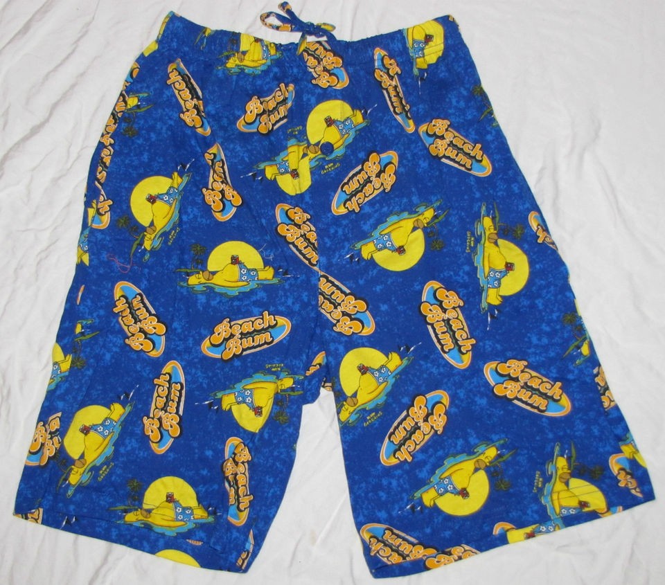   SHORTS SLEEPWEAR SMALL 28 30 THE SIMPSONS HOMER BEACH BUM SLEEP