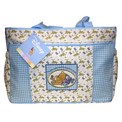 Classic Winnie the Pooh Disney Honey Pots Baby Large Tote Diaper Bag 