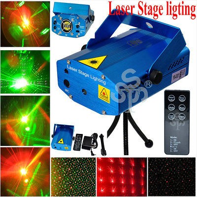 Blue Mini Laser Stage Lighting For Club Disco DJ House Party Light w 