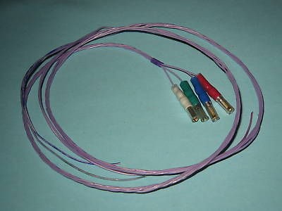 TURNTABLE TONE ARM HARNESS 32AWG SILVER WIRE G/P CLIPS