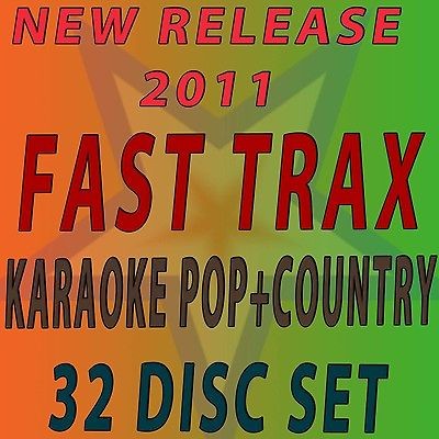 NEW Karaoke set ON  32 CD FAST TRAX Country,Pop SAVE BIG  FREE 