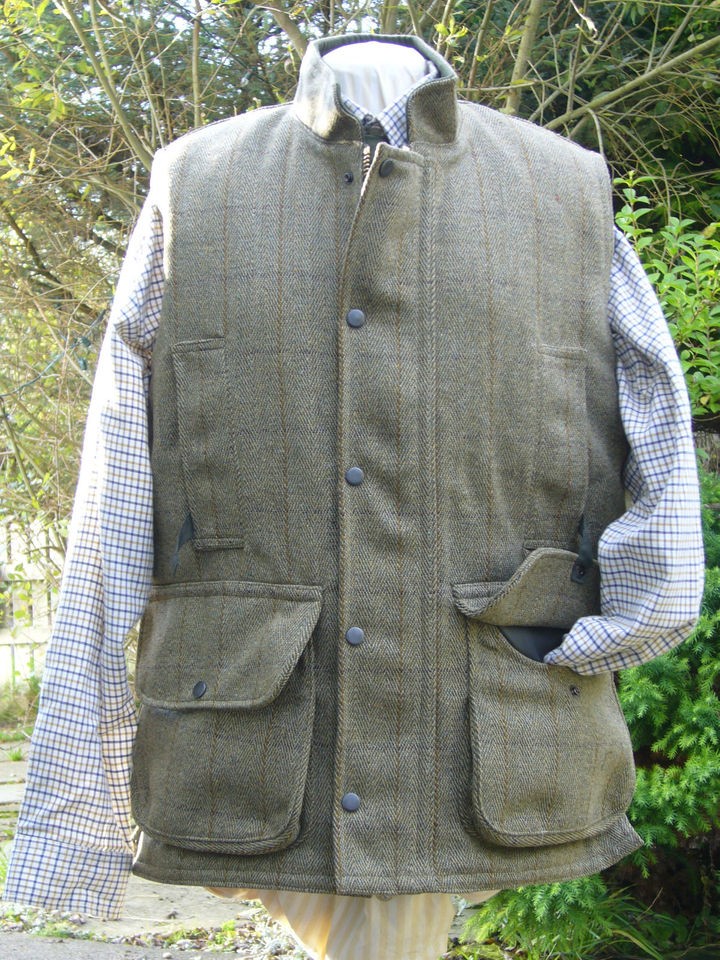 KEEPER TWEED SHOOTING VEST NEW HUNTING SIZES S XXXL