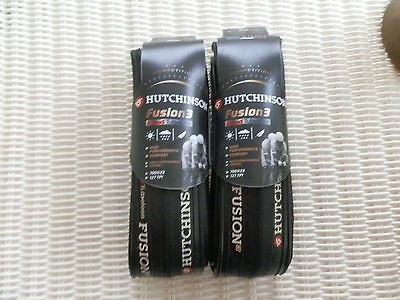 TWO ( 2 ) Hutchinson FUSION 3 TUBELESS TUBELESS Tires 700 x 23 