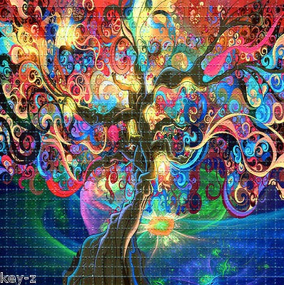 TREE OF LIFE   BLOTTER ART perforated psychedelic