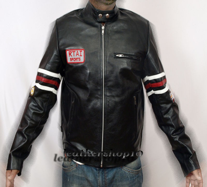 House MD Gregory Biker Leather Jacket Free Custom SIZING Choose your 