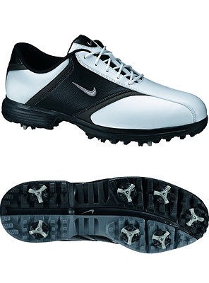 NIKE Heritage White/Black Golf Shoe   Mens 14 Medium