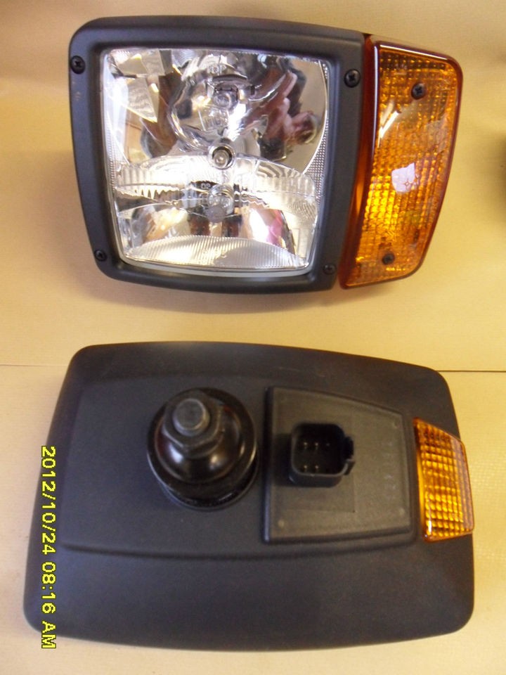 Pair JCB Telehandler Excavator Headlight and Indicators 12V