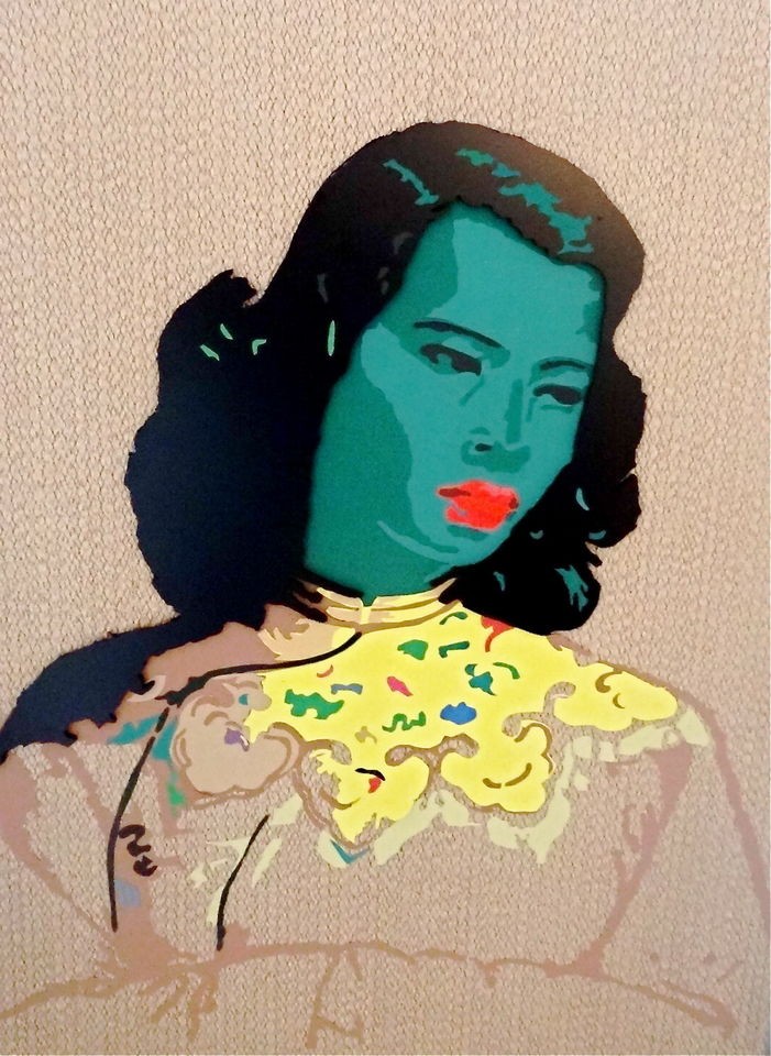 SUPERB ORIGINAL JOHN HARRISON GREEN LADY VLADIMIR TRETCHIKOFF TRIBUTE 