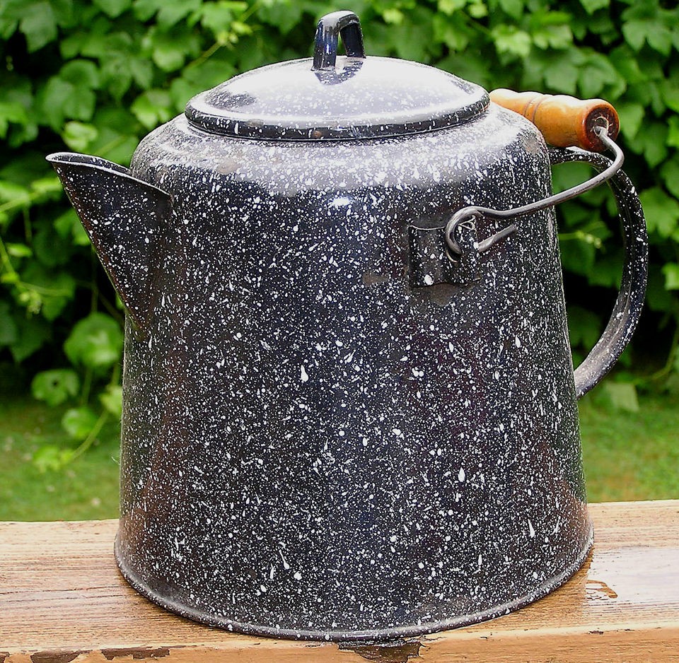 graniteware coffee pot in Graniteware