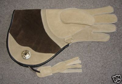 Med) (LH) Suede Falconry, Hawking, Bird. Glove