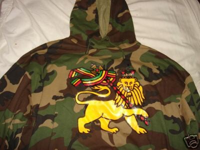 RASTA REGGAE DREAD IRIE CAMO LION OF JUDAH HOODIE XXL