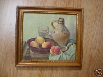 FRUIT PICTURE WALL HANGING ART DECO~Hendrik Henk Bos