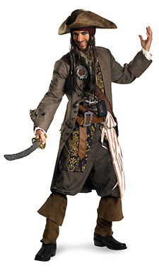 jack sparrow costume in Clothing, 