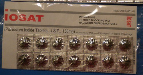 IOSAT Potassium Iodide KI Tablets 14 Radiation Tablets