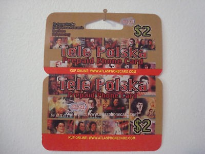 Tele Polska Atlas Polish Prepaid $2 Calling Phone Card