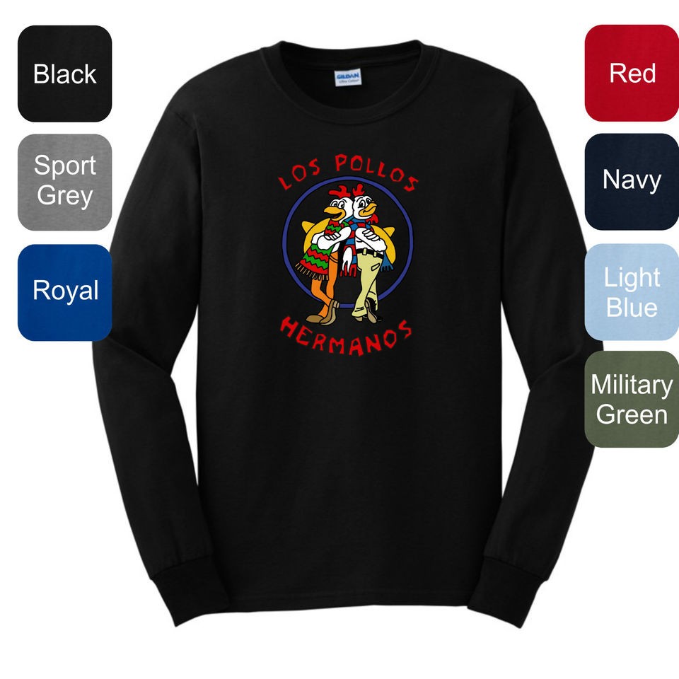 Los Pollos Hermanos LONG SLEEVE T Shirt Chickn Brothers AMC Breaking 